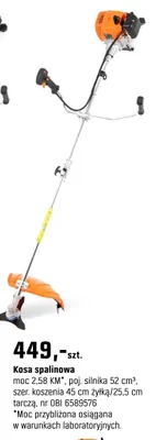 Kosa spalinowa promocja w OBI