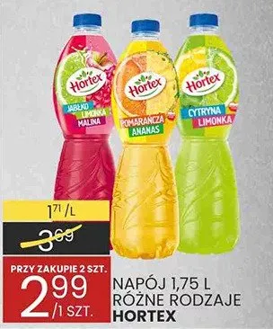 Napój 1,75 l różne rodzaje Hortex promocja w Wafelek