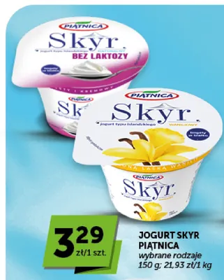 Jogurt Skyr waniliowy Piątnica promocja w Groszek