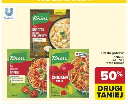 Fix do potraw Knorr Kurczak w sosie pieczarkowym promocja w Carrefour Market