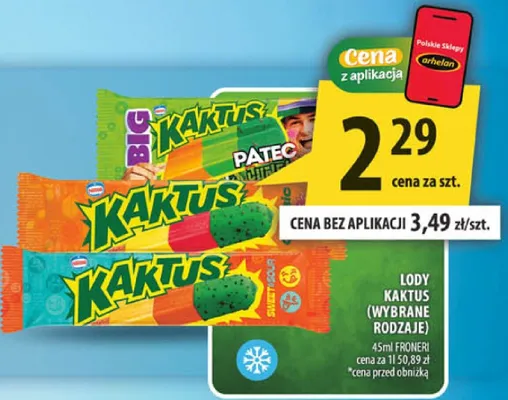 Lody Kaktus promocja w Arhelan