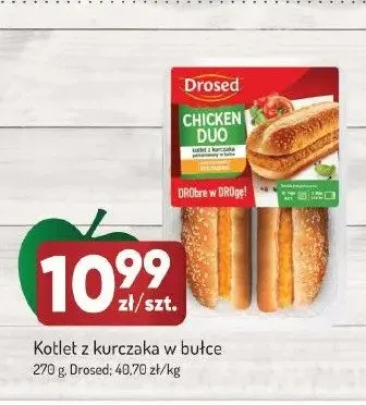 Kotlet z kurczaka w bułce Drosed Chicken Duo promocja w Avita
