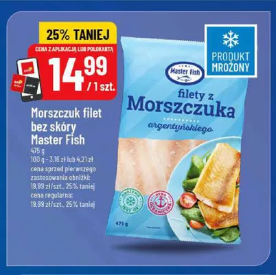 Morszczuk filet bez skóry Master Fish promocja w POLOmarket