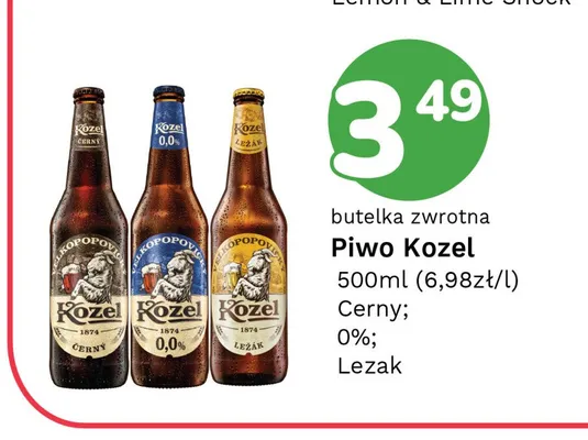 Piwo Kozel Cerny promocja w Limonka