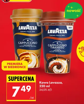 Kawa mrożona Lavazza Cappuccino Tiramisu promocja w Biedronka