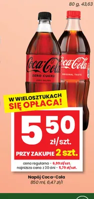 Napój gazowany Coca-Cola Zero Cukru promocja w emma MARKET