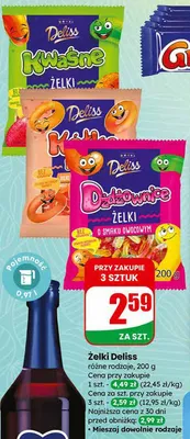Żelki różne rodzaje promocja w Dino