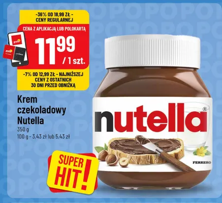 Krem czekoladowy Nutella promocja w POLOmarket