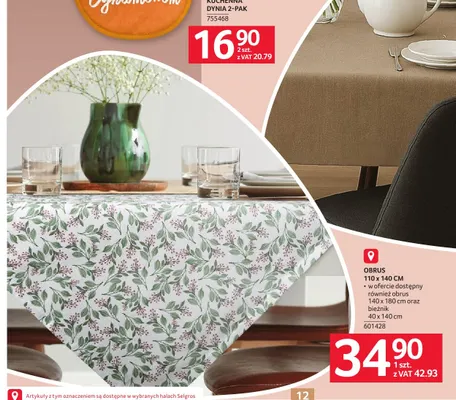 Obrus 110x140 cm promocja w Selgros