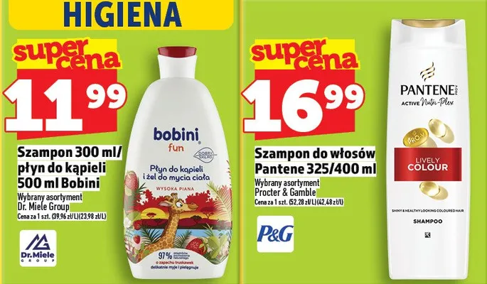 Szampon do włosów Pantene Procter & Gamble promocja w TOPAZ