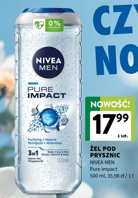 Żel pod prysznic Pure Impact promocja w Intermarche