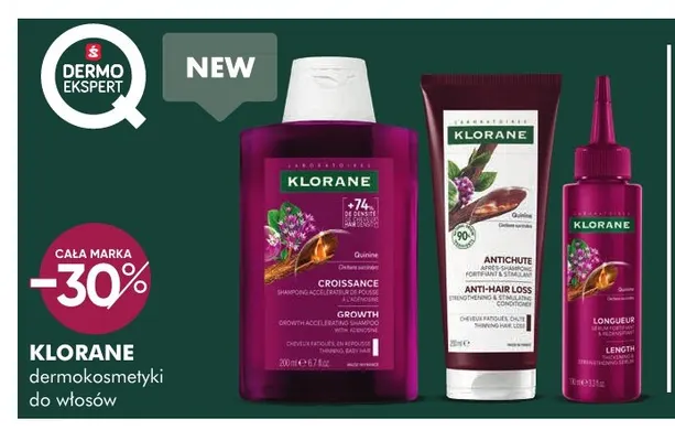 Dermokosmetyki do włosów Klorane promocja w Super-Pharm