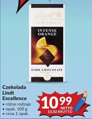Czekolada Lindt Excellence różne rodzaje promocja w Makro