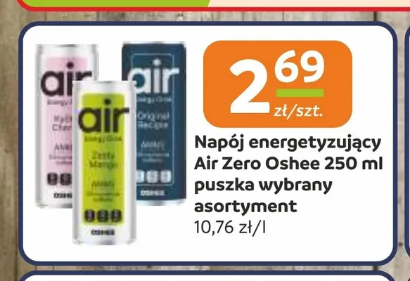 Napój energetyzujący Air Zero Oshee promocja w Gama