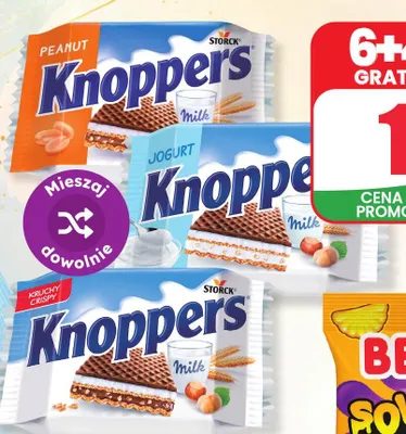 Wafel Knoppers Jogurt promocja w Dino