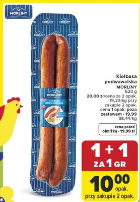 Kiełbasa podwawelska promocja w Carrefour