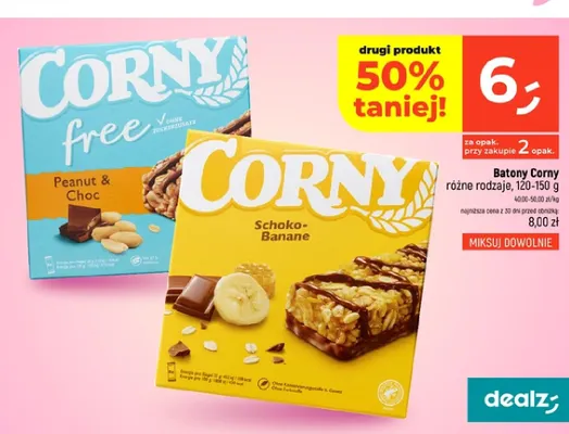 Batony Corny Schoko-Banane promocja w Dealz