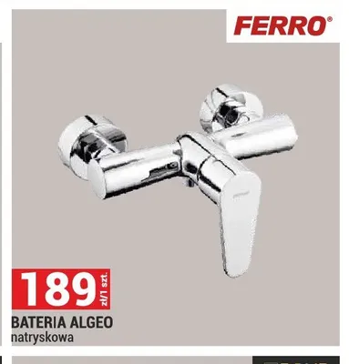 Bateria natryskowa Ferro Algeo promocja w Merkury Market