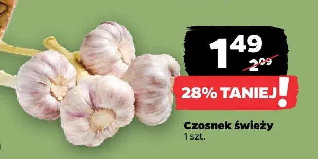 Czosnek świeży promocja w Netto