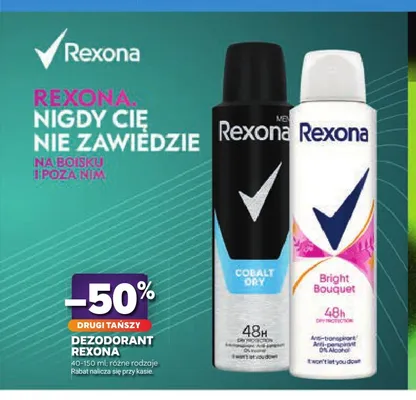 Dezodorant Rexona Bright Bouquet promocja w Stokrotka