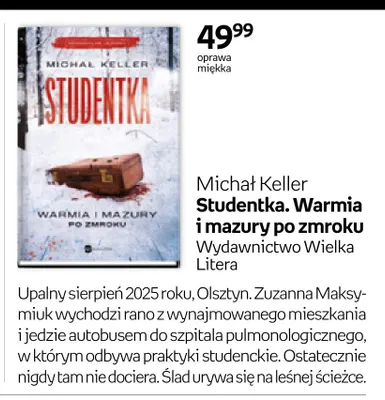 Książka Michał Keller Studentka. Warmia i mazury po zmroku promocja w Empik