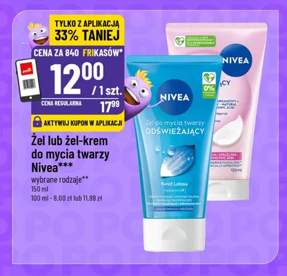 Żel-krem do mycia twarzy Nivea promocja w POLOmarket