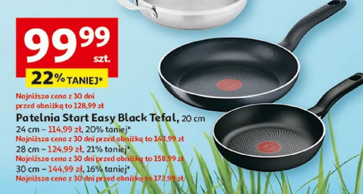 Patelnia Start Easy Black Tefal promocja w Auchan