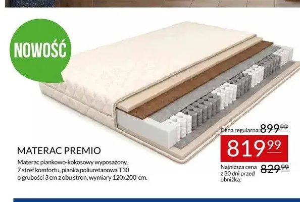 Materac Premio promocja w Abra Meble