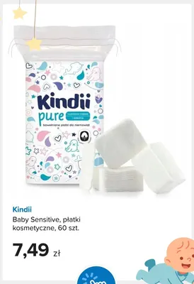 Płatki kosmetyczne Baby Sensitive Kindii promocja w Smyk