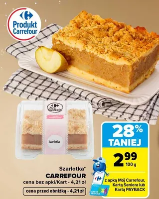 Szarlotka Carrefour promocja w Carrefour Market