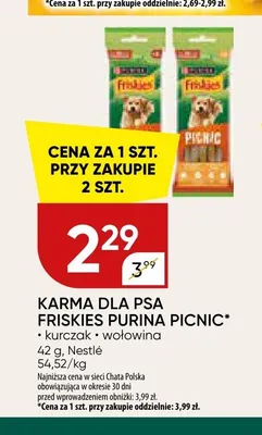 Karma dla psa Friskies Purina Picnic z kurczakiem promocja w Chata Polska