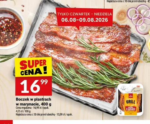 Boczek w plastrach w marynacie Białecki promocja w Twój Market