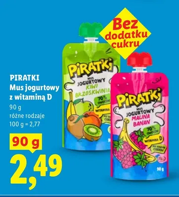 Mus jogurtowy z witaminą D promocja w Lidl