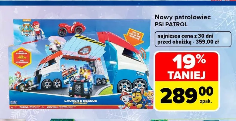 Nowy patrolowiec Psi Patrol promocja w Carrefour