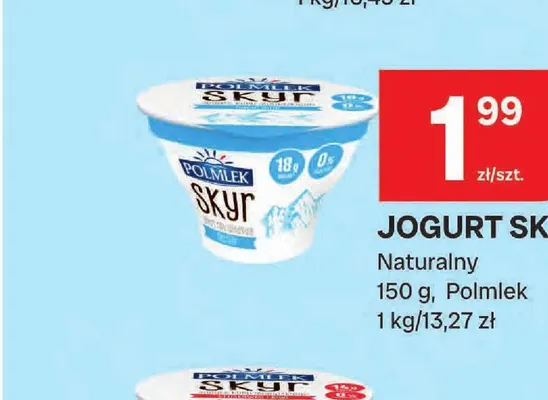 Jogurt Skyr naturalny Polmlek promocja w Chorten