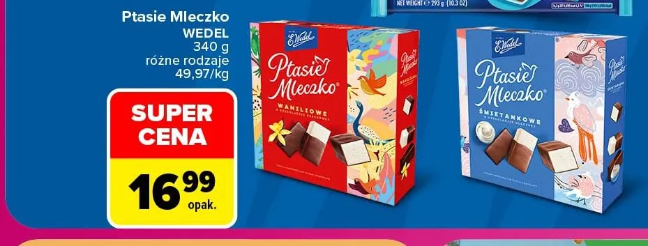 Ptasie Mleczko waniliowe E.Wedel promocja w Carrefour Market