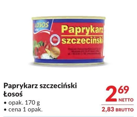 Paprykarz szczeciński Łosoś promocja w Makro