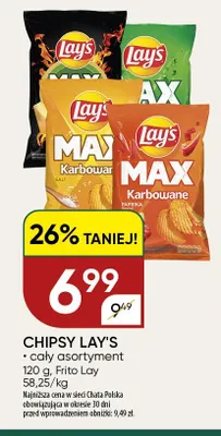Chipsy Lay's Max Karbowane Solone promocja w Chata Polska