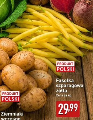 Fasolka szparagowa żółta polska promocja w Aldi