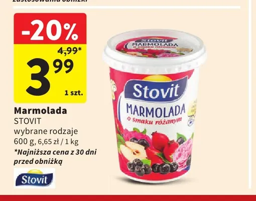 Marmolada Stovit promocja w Intermarche