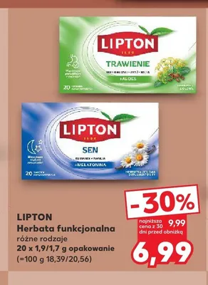 Herbata funkcjonalna LIPTON promocja w Kaufland