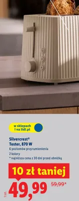 Toster, 870 W promocja w Lidl