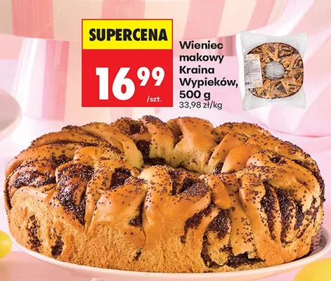 Wieniec makowy Kraina Wypieków promocja w Biedronka