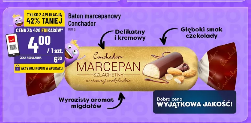Baton marcepanowy Conchador promocja w POLOmarket