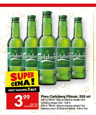 Piwo Carlsberg Pilsner promocja w Twój Market