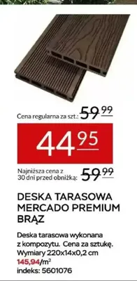 Deska tarasowa Mercado Premium Brąz promocja w Abra Meble