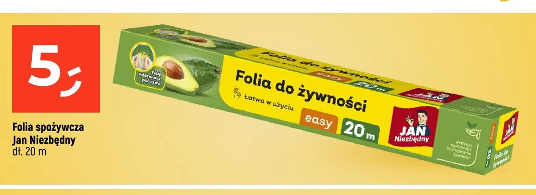 Folia spożywcza Jan Niezbędny 20 m promocja w Dealz
