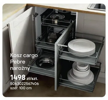 Kosz cargo Pebre narożny szer. 100cm promocja w Castorama