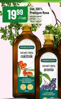 Sok Premium Rosa rokitnik 100% promocja w POLOmarket