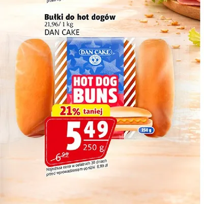 Bułki do hot dogów Dan Cake promocja w Prim Market